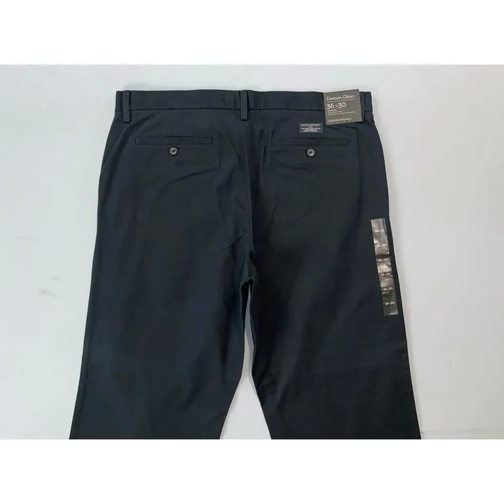 Banana Republic Dawson Fit Flat Front 100% Cotton Relaxed Chino Pants. 36X30 NWT